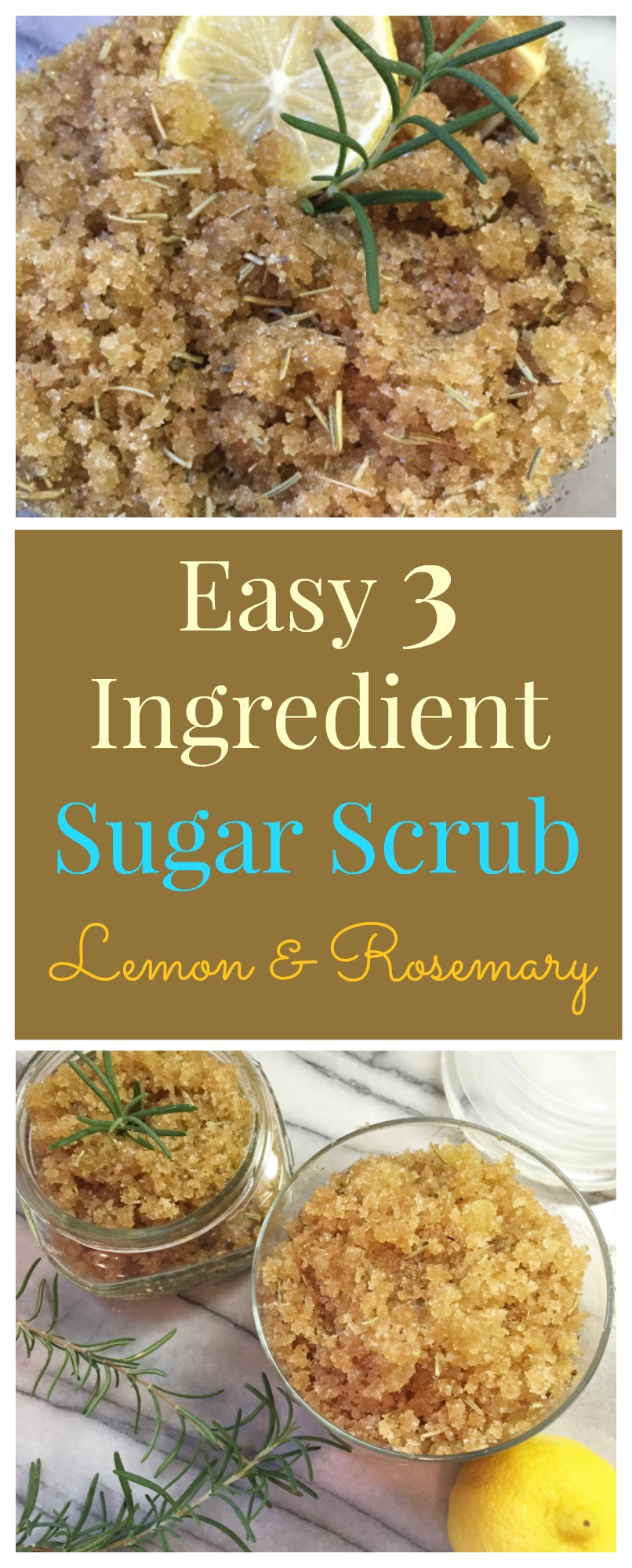 Lemon & Rosemary Sugar Scrub