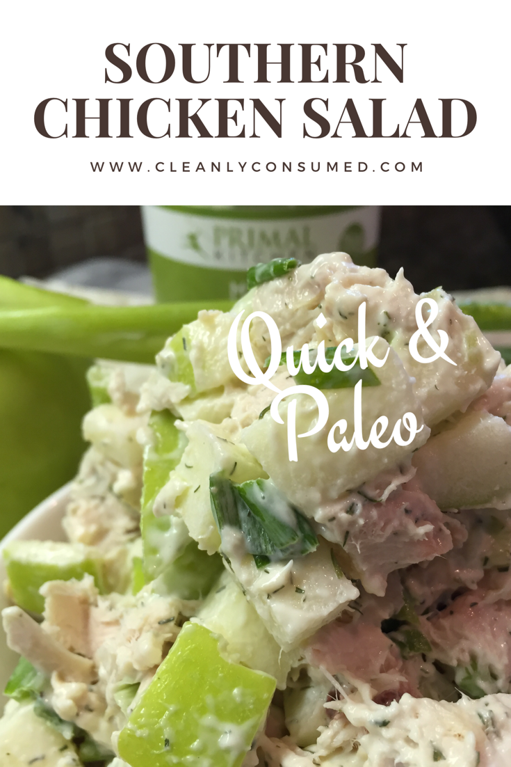 Using a clean store-bought Mayonnaise & clean Rotisserie Chicken Chicken- this Chicken Salad can become a weekly go-to recipe.