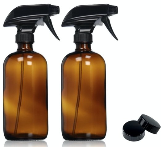 Amber Spray Bottles Non-Toxic Cleaning