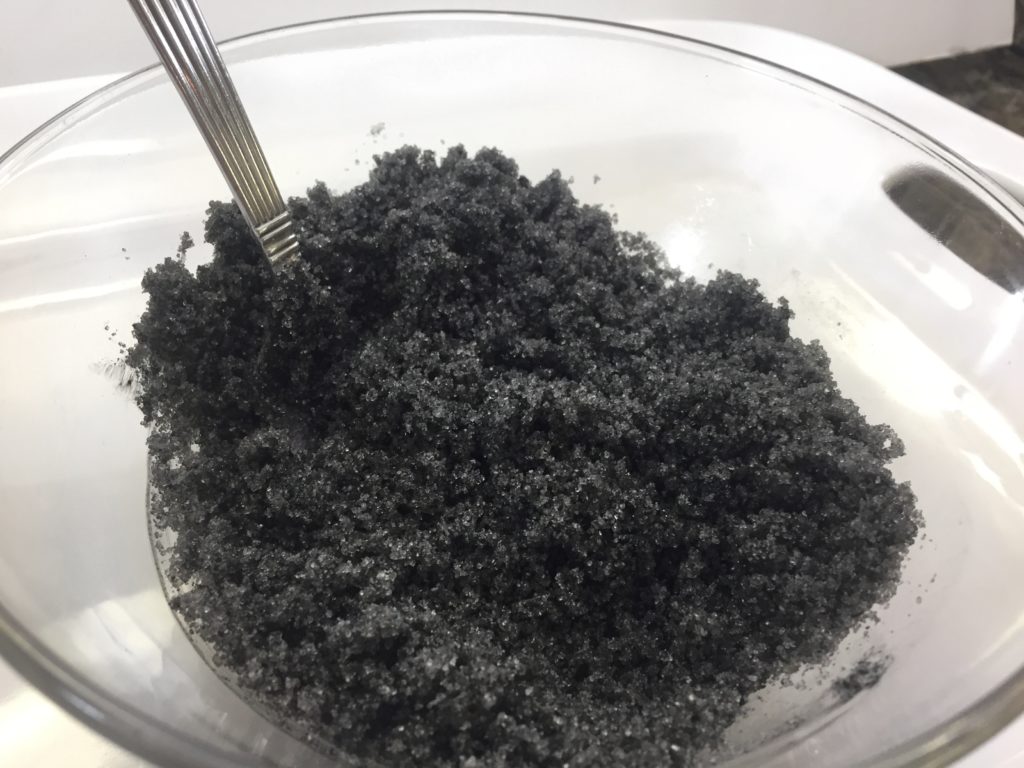 DIY Activated Charcoal Sugar Scrub