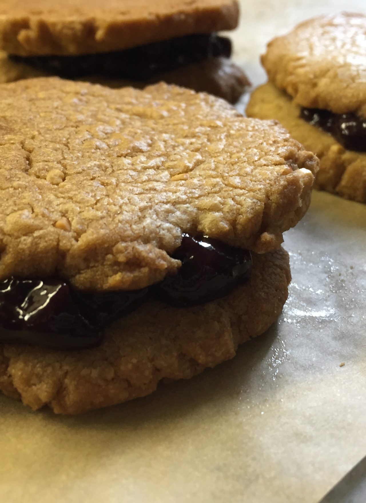 Easy and Quick Clean Eating PB & J Cookies (Immaculate Brand)