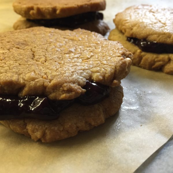 Easy and Quick Clean Eating PB & J Cookies (Immaculate Brand)