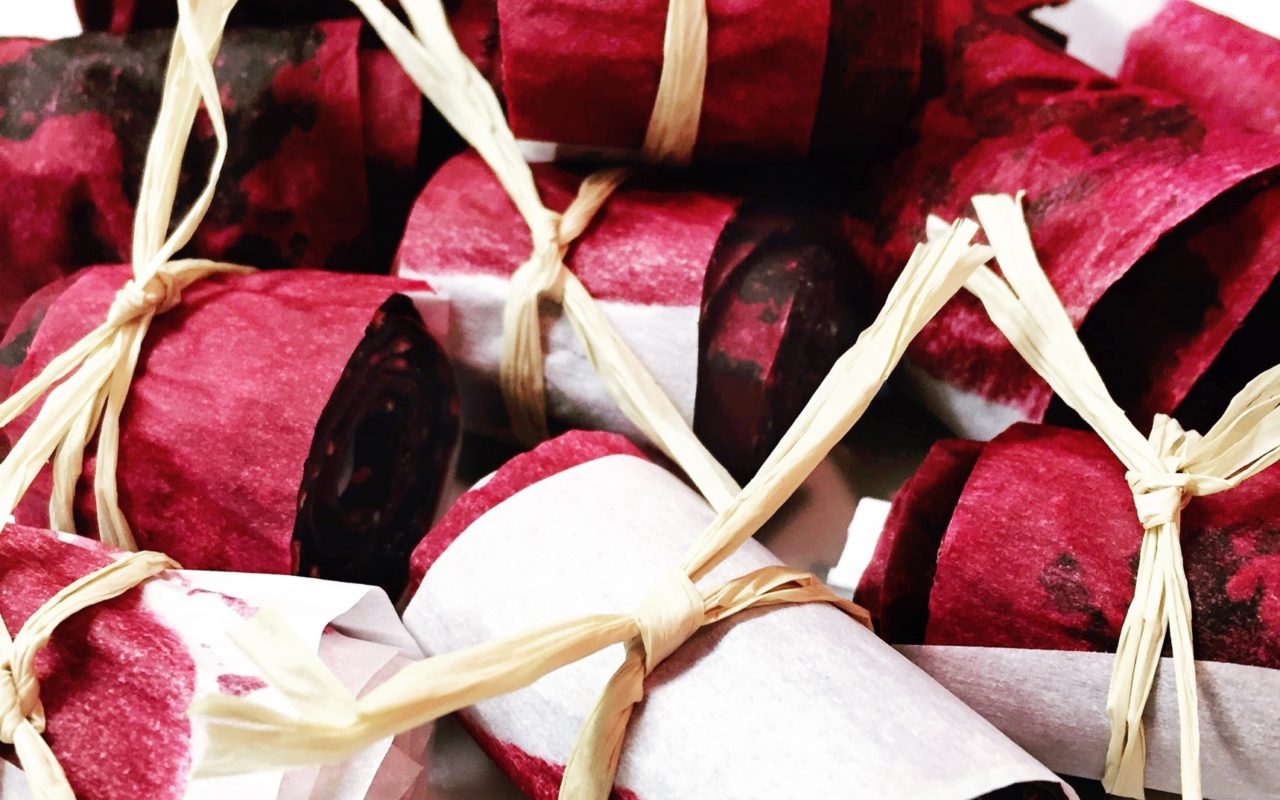 Berry Fruit Leather Roll-Ups