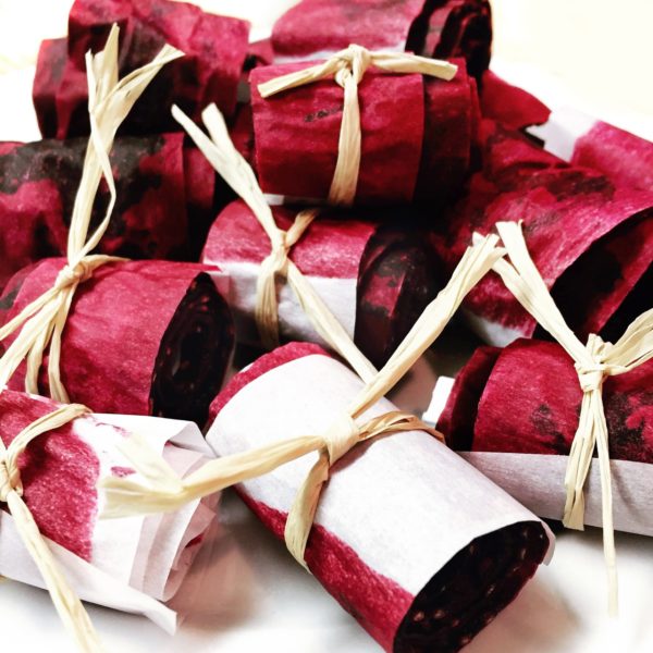 Berry Fruit Leather Roll-Ups