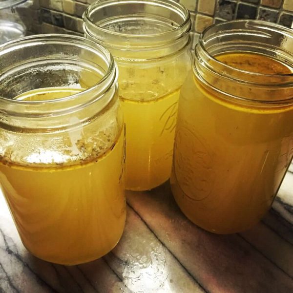 Chicken Bone Broth….easy and supportive