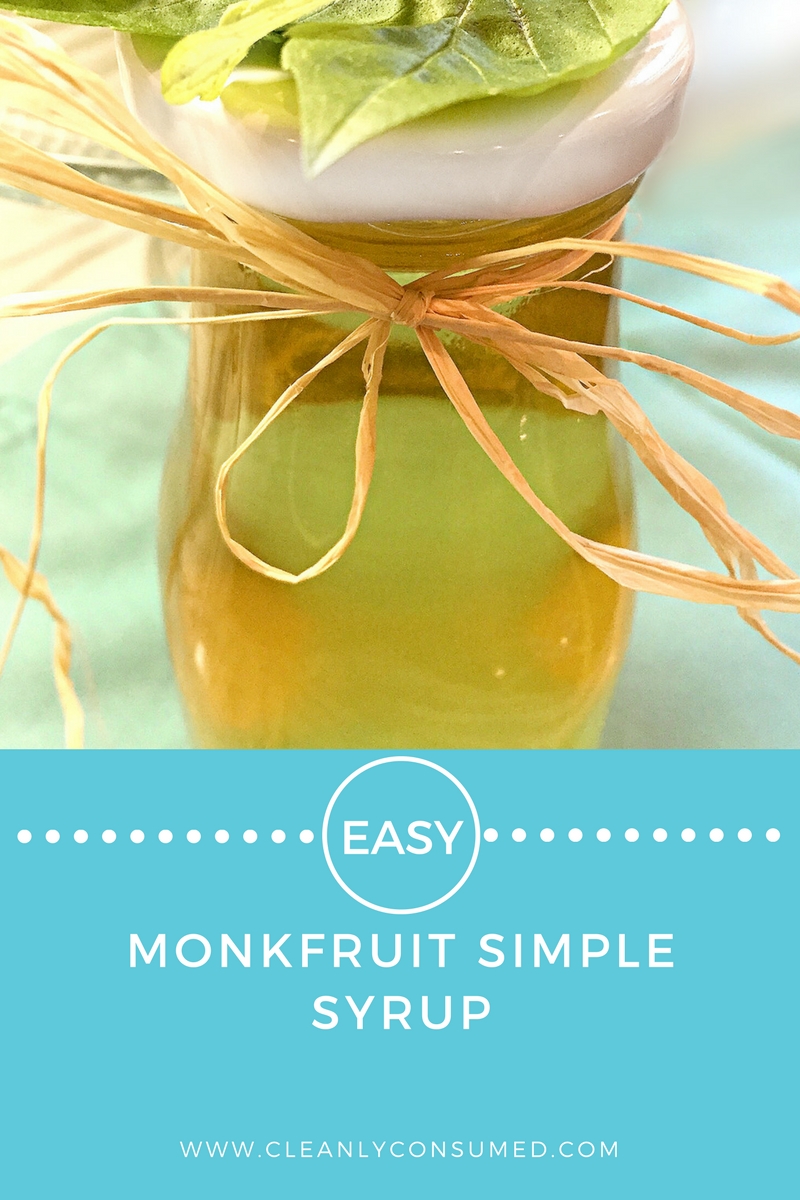 Monkfruit Simple Syrup Cleanly Consumed
