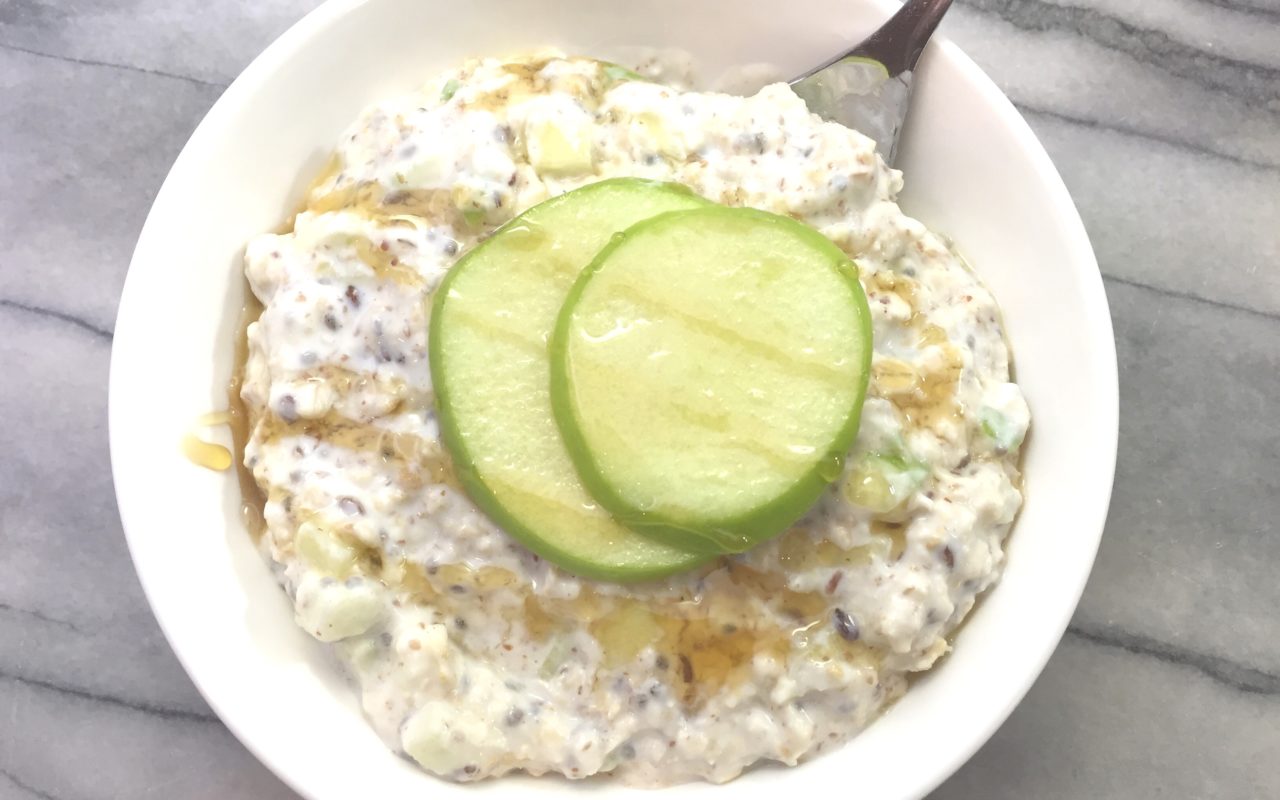 Easy Prep Green Apple Overnight Oats