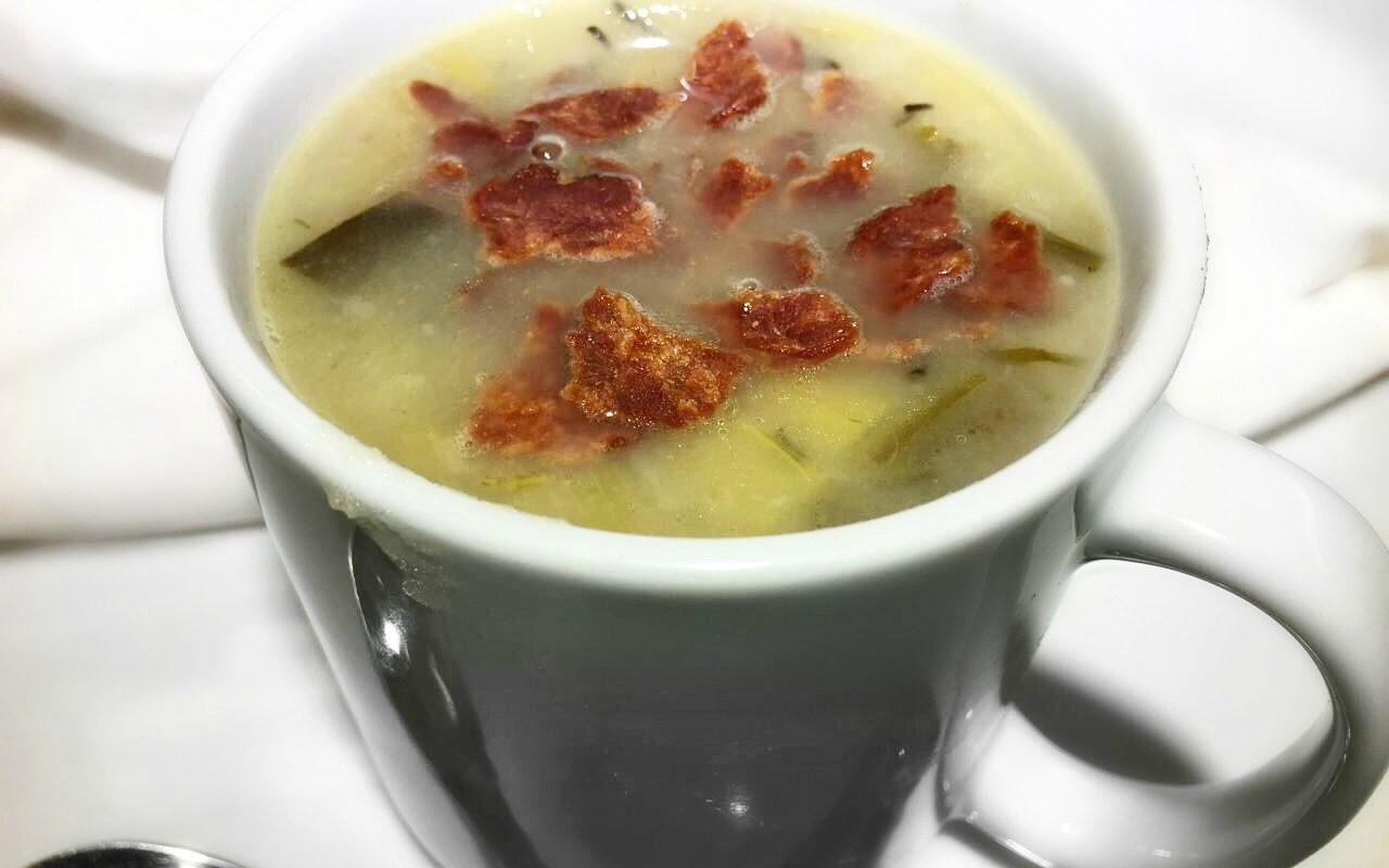 Creamy Potato Leek Soup- Paleo and Clean