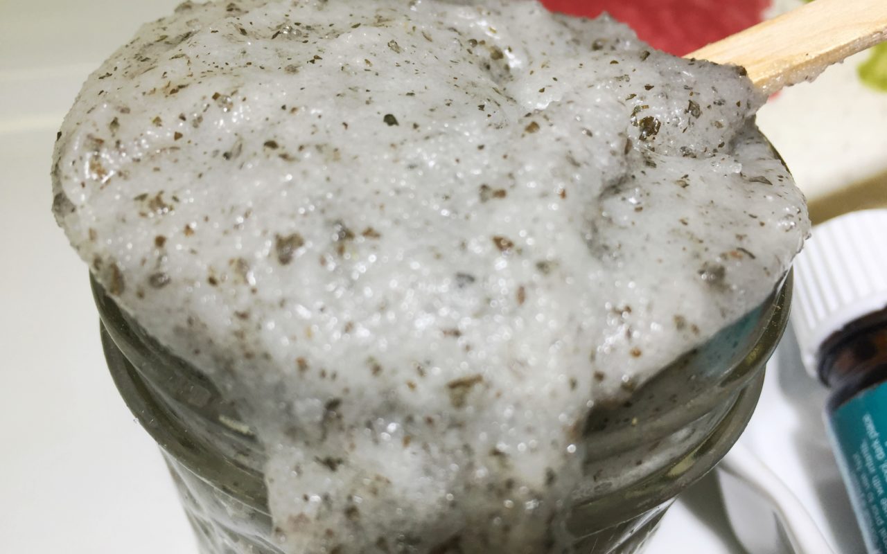 Peppermint & Basil Cane Sugar Scrub