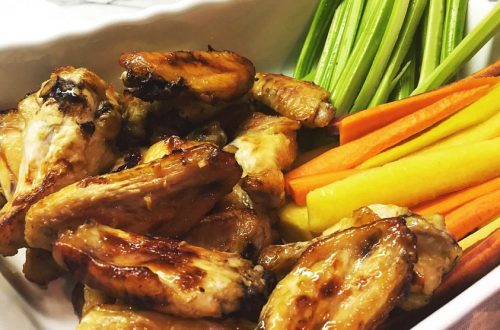 Sticky Chicken Wings Cleanly Consumed